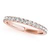 Image 5 : 2.04 CTW Certified VS/SI Diamond 2Pc Wedding Set Solitaire Halo 14K Rose Gold - REF-253N6Y - 30751