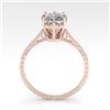 Image 4 : 1.0 CTW VS/SI Princess Diamond Solitaire Engagement Ring size 7 18K Rose Gold - REF-322F5N - 35750