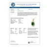Image 2 : 5.88 CTW Emerald & Diamond Pendant 14K Yellow Gold - REF-89W3F - 13108