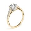 Image 4 : 0.85 CTW Certified VS/SI Diamond Solitaire Ring 18K Yellow Gold - REF-110X8T - 27512