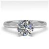 1.0 CTW VS/SI Diamond Engagement Designer Ring 18K White Gold - REF-289X5T - 32397