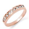 0.25 CTW Certified VS/SI Diamond Ring 18K Rose Gold - REF-42T2M - 14177