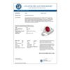 Image 2 : 1.55 CTW Ruby & Diamond Ring 18K White Gold - REF-47A8X - 13206