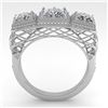 Image 4 : 2 CTW Past Present Future VS/SI Princess Diamond Ring 18K White Gold - REF-481N6Y - 36069