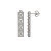 Image 2 : 6.08 CTW Princess Diamond Designer Earrings 18K White Gold - REF-1132H4A - 42728