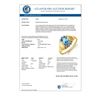 Image 2 : 1.03 CTW Blue Topaz & Diamond Ring 10K Yellow Gold - REF-14W9F - 12968