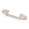 Image 5 : 2.02 CTW Certified VS/SI Princess Diamond 2Pc Set Solitaire Halo 14K Rose Gold - REF-463X3T - 31395