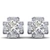 1.85 CTW Certified VS/SI Diamond Art Deco Stud Earrings 14K White Gold - REF-210W2F - 30276
