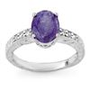 Image 1 : 2.68 CTW Tanzanite & Diamond Ring 14K White Gold - REF-61W8F - 13914