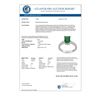 Image 2 : 2.15 CTW Emerald & Diamond Ring 14K White Gold - REF-54H5A - 11586