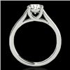 Image 2 : 1 CTW H-SI/I Certified Diamond Solitaire Ring 10K White Gold - REF-138T2M - 35525