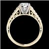 Image 2 : 1.35 CTW H-SI/I Certified Diamond Solitaire Ring 10K Yellow Gold - REF-156X4T - 34909
