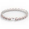 Image 4 : 23 CTW Morgaite Eternity Designer Inspired Tennis Bracelet 14K White Gold - REF-232M8H - 23391