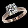 Image 2 : 2.55 CTW Certified H-SI/I Quality Diamond Solitaire Engagement Ring 10K Rose Gold - REF-729X2T - 365