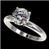 Image 1 : 2 CTW Certified H-SI/I Quality Diamond Solitaire Engagement Ring 10K White Gold - REF-615A2X - 32932