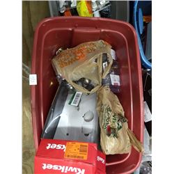 Miscellaneous Tote of Door Hardware