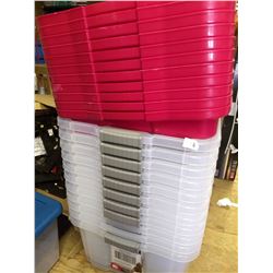 Set of 11 Totes with Lids