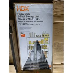 HDX Heavy Duty 6-Shelf Storage Unit