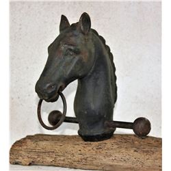 Horsehead Hitching Post