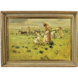 T. Hampton Oil Painting