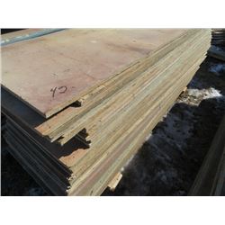 32 -  ¾" x 8’x 4’ plywood used for concrete forms