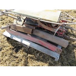 Pallette of rods scrap etc