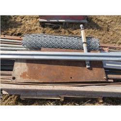 Pallette misc steel new door track etc