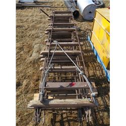 Ladders and rebar on pallet