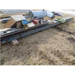 10ft dirt conveyor w/ angle drive gear box and electric motor