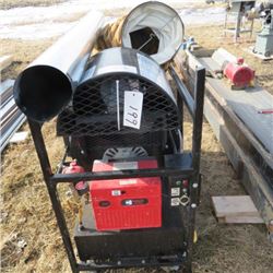 Flagro 200000 btu construction site heater w/ flexable heating duct & chimney