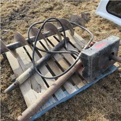 Hyd drive post hole drill approx 10" bit