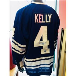 Autographed Red Kelley Toronto Maple Leafs Hockey Jersey With Coa