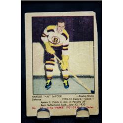 1951-52 Parkhurst #25 Hal Laycoe RC