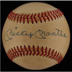 Mickey Mantle Autographed Baseball (JSA LOA)
