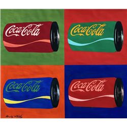Original Signed Andy Warhol - Gouache on Paper Painting - "Coca-Cola"