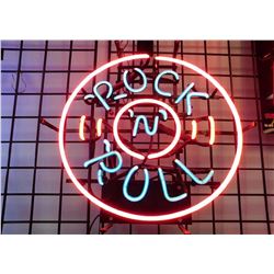 Beautifull Vintage Rock And Roll Neon Sign, Excellent Working Condition - Rock And Roll Neon Sign ..