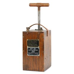 CIL No. 30 Oak Dynamite Blasting Machine. BeautifulCondtion!