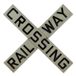 Original Railway Crossing Sign
