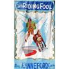 Image 2 : HUGE-Original Circus Attraction Banner - "Riding Fool"