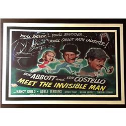 1951 Abbott & Costello Movie Theatre Lobby Poster