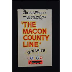 Vintage Movie Poster - THE MACON COUNTY LINE - (Circa 1974)