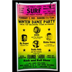 1959 Winter Dance Party Poster