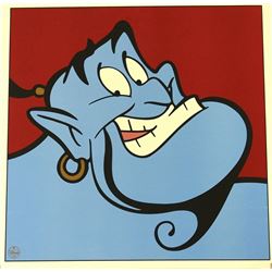 Genie "Aladdin" LE 1997 Walt Disney 23.5x23.5 Lithograph