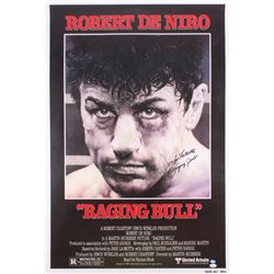 Jake LaMotta Signed "Raging Bull" 26.5x39 Movie Poster Inscribed "Raging Bull" (JSA Hologram)