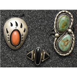 THREE NAVAJO RINGS