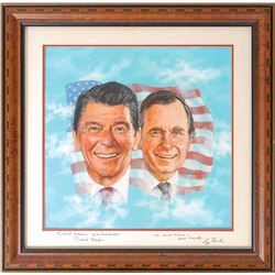 Ronald Reagan and George Bush