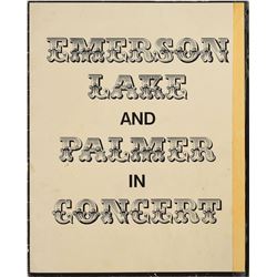 Emerson, Lake, and Palmer Pair of Signed Programs