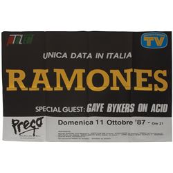 Ramones 1987 Italy Poster