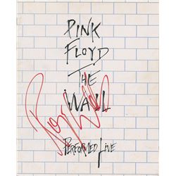 Pink Floyd: Roger Waters Signed Tour Book