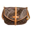 Image 1 : Louis Vuitton Monogram Canvas Leather Saumur 30 cm Messenger Bag